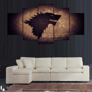home decor 5 Pieces Game Of Thrones Stark Home Wall Decor - Ineffable Shop